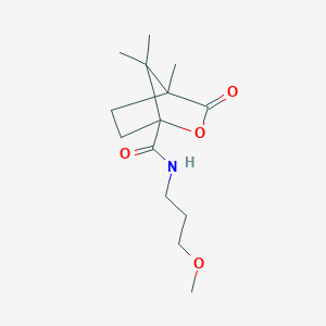 N-(3-methoxypropyl)-4,7,7-trimethyl-3-oxo-2-oxabicyclo[2.2.1]heptane-1-carboxamide