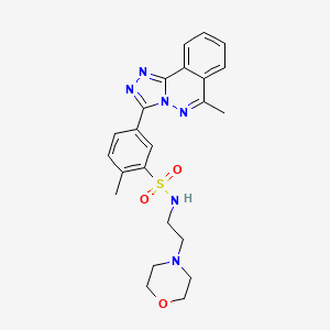 2-methyl-5-(6-methyl[1,2,4]triazolo[3,4-a]phthalazin-3-yl)-N-[2-(morpholin-4-yl)ethyl]benzenesulfonamide