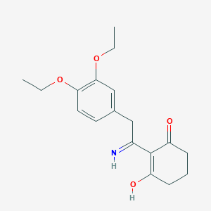 2-[1-Amino-2-(3,4-diethoxyphenyl)ethylidene]cyclohexane-1,3-dione