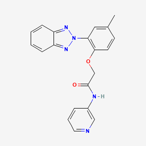 2-[2-(2H-benzotriazol-2-yl)-4-methylphenoxy]-N-(pyridin-3-yl)acetamide