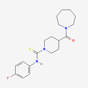 4-(azepan-1-ylcarbonyl)-N-(4-fluorophenyl)piperidine-1-carbothioamide