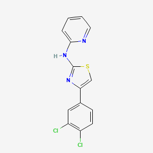 N-[4-(3,4-dichlorophenyl)-1,3-thiazol-2-yl]pyridin-2-amine