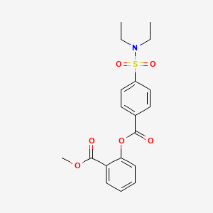 Methyl 2-({[4-(diethylsulfamoyl)phenyl]carbonyl}oxy)benzoate