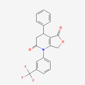 4-phenyl-1-[3-(trifluoromethyl)phenyl]-4,7-dihydrofuro[3,4-b]pyridine-2,5(1H,3H)-dione