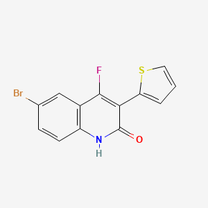 6-bromo-4-fluoro-3-(thiophen-2-yl)quinolin-2(1H)-one