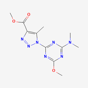 methyl 1-[4-(dimethylamino)-6-methoxy-1,3,5-triazin-2-yl]-5-methyl-1H-1,2,3-triazole-4-carboxylate