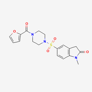 Indol-2-one, 5-[4-(furan-2-carbonyl)piperazine-1-sulfonyl]-1-methyl-1,3-dihydro-