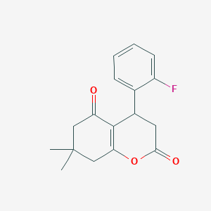 4-(2-fluorophenyl)-7,7-dimethyl-4,6,7,8-tetrahydro-2H-chromene-2,5(3H)-dione