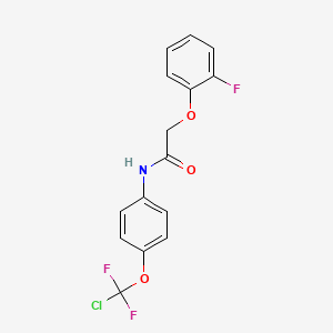 N-{4-[chloro(difluoro)methoxy]phenyl}-2-(2-fluorophenoxy)acetamide