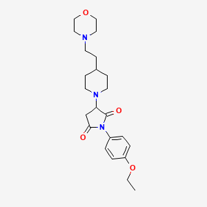 1-(4-Ethoxyphenyl)-3-{4-[2-(morpholin-4-yl)ethyl]piperidin-1-yl}pyrrolidine-2,5-dione