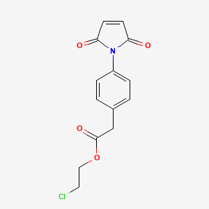 molecular formula C14H12ClNO4 B11071021 2-chloroethyl [4-(2,5-dioxo-2,5-dihydro-1H-pyrrol-1-yl)phenyl]acetate 