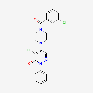 4-chloro-5-{4-[(3-chlorophenyl)carbonyl]piperazin-1-yl}-2-phenylpyridazin-3(2H)-one