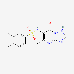 N-(7-hydroxy-5-methyl[1,2,4]triazolo[1,5-a]pyrimidin-6-yl)-3,4-dimethylbenzenesulfonamide