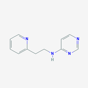 molecular formula C11H12N4 B11071077 N-[2-(pyridin-2-yl)ethyl]pyrimidin-4-amine 