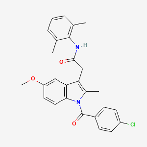 2-[1-(4-chlorobenzoyl)-5-methoxy-2-methyl-1H-indol-3-yl]-N-(2,6-dimethylphenyl)acetamide