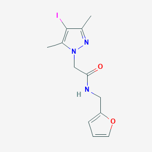 N-(furan-2-ylmethyl)-2-(4-iodo-3,5-dimethyl-1H-pyrazol-1-yl)acetamide