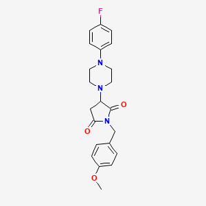 3-[4-(4-Fluorophenyl)piperazin-1-yl]-1-(4-methoxybenzyl)pyrrolidine-2,5-dione