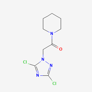 molecular formula C9H12Cl2N4O B11071161 2-(3,5-Dichloro-[1,2,4]triazol-1-yl)-1-piperidin-1-yl-ethanone 