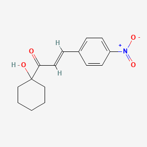 (2E)-1-(1-hydroxycyclohexyl)-3-(4-nitrophenyl)prop-2-en-1-one