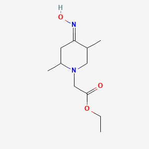 ethyl [(4E)-4-(hydroxyimino)-2,5-dimethylpiperidin-1-yl]acetate