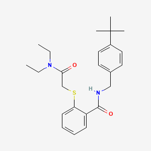 N-(4-tert-butylbenzyl)-2-{[2-(diethylamino)-2-oxoethyl]sulfanyl}benzamide