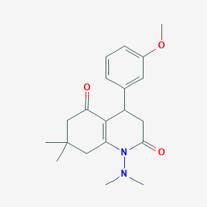 1-(dimethylamino)-4-(3-methoxyphenyl)-7,7-dimethyl-4,6,7,8-tetrahydroquinoline-2,5(1H,3H)-dione