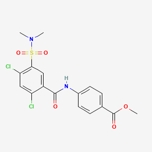 Methyl 4-({[2,4-dichloro-5-(dimethylsulfamoyl)phenyl]carbonyl}amino)benzoate