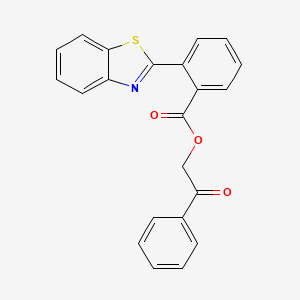 2-Oxo-2-phenylethyl 2-(1,3-benzothiazol-2-yl)benzoate