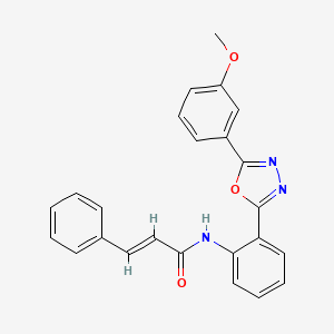 (2E)-N-{2-[5-(3-methoxyphenyl)-1,3,4-oxadiazol-2-yl]phenyl}-3-phenylprop-2-enamide