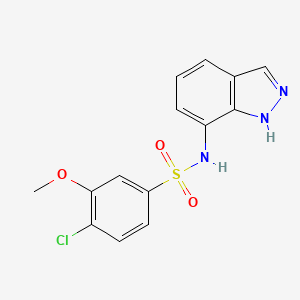 4-chloro-N-(1H-indazol-7-yl)-3-methoxybenzenesulfonamide