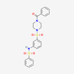 N-{3-[(4-benzoylpiperazin-1-yl)sulfonyl]phenyl}benzenesulfonamide