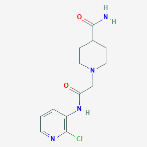 1-{2-[(2-Chloropyridin-3-yl)amino]-2-oxoethyl}piperidine-4-carboxamide