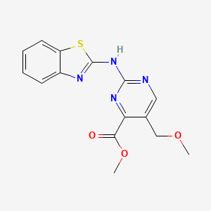 Methyl 2-(1,3-benzothiazol-2-ylamino)-5-(methoxymethyl)pyrimidine-4-carboxylate