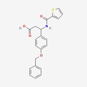 3-[4-(Benzyloxy)phenyl]-3-[(thiophen-2-ylcarbonyl)amino]propanoic acid