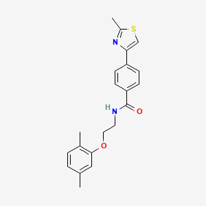 N-[2-(2,5-dimethylphenoxy)ethyl]-4-(2-methyl-1,3-thiazol-4-yl)benzamide