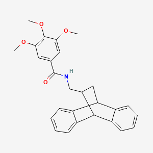 N-(9,10-dihydro-9,10-ethanoanthracen-11-ylmethyl)-3,4,5-trimethoxybenzamide