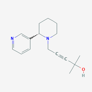 2-methyl-5-[(2S)-2-(pyridin-3-yl)piperidin-1-yl]pent-3-yn-2-ol