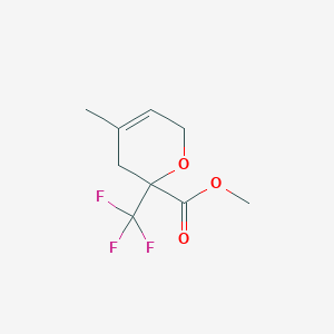 methyl 4-methyl-2-(trifluoromethyl)-3,6-dihydro-2H-pyran-2-carboxylate