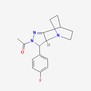 1-[3-(4-fluorophenyl)-3,3a,6,7-tetrahydro-4,7-ethanopyrazolo[4,3-b]pyridin-2(5H)-yl]ethanone