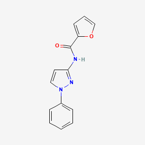 molecular formula C14H11N3O2 B11071698 N-(1-phenyl-1H-pyrazol-3-yl)furan-2-carboxamide 