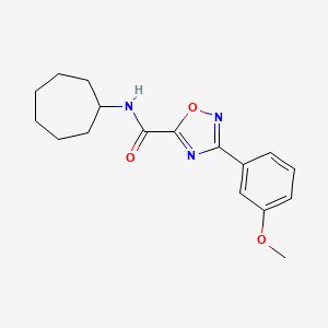 N-cycloheptyl-3-(3-methoxyphenyl)-1,2,4-oxadiazole-5-carboxamide