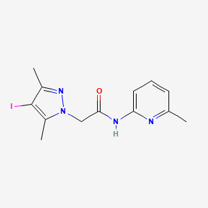 2-(4-iodo-3,5-dimethyl-1H-pyrazol-1-yl)-N-(6-methylpyridin-2-yl)acetamide