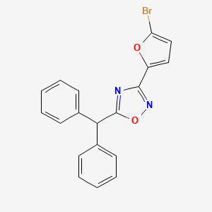 3-(5-Bromofuran-2-yl)-5-(diphenylmethyl)-1,2,4-oxadiazole