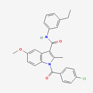 1-[(4-chlorophenyl)carbonyl]-N-(3-ethylphenyl)-5-methoxy-2-methyl-1H-indole-3-carboxamide