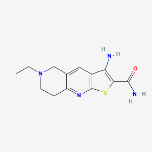 3-Amino-6-ethyl-5,6,7,8-tetrahydrothieno[2,3-b][1,6]naphthyridine-2-carboxamide