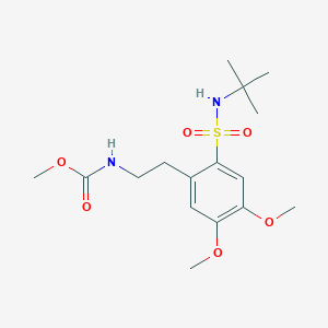 Methyl {2-[2-(tert-butylsulfamoyl)-4,5-dimethoxyphenyl]ethyl}carbamate