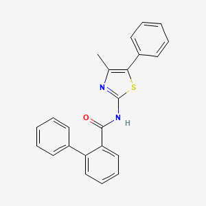 N-(4-methyl-5-phenyl-1,3-thiazol-2-yl)biphenyl-2-carboxamide