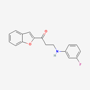 1-(1-Benzofuran-2-yl)-3-[(3-fluorophenyl)amino]propan-1-one