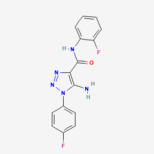 5-amino-N-(2-fluorophenyl)-1-(4-fluorophenyl)-1H-1,2,3-triazole-4-carboxamide