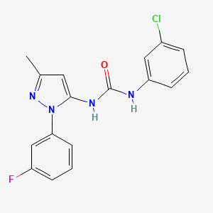 Urea, 1-(3-chlorophenyl)-3-[2-(3-fluorophenyl)-5-methyl-2H-pyrazol-3-yl]-